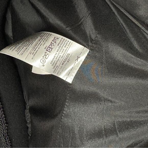 Banana Republic Gingham Check Blazer Blue Black White Size 14 - Picture 6 of 9